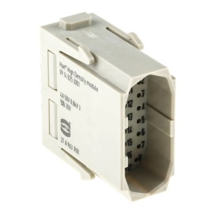 HARTING Heavy Duty Power Connector Module 5A HAN Modular Series Male 25 Contacts 09140253001