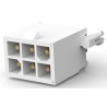 TE Connectivity Mini-Universal MATE-N-LOK Series Straight Through Hole PCB Header 6 Contacts 4.14 mm Pitch 2 Row 1-770178-1