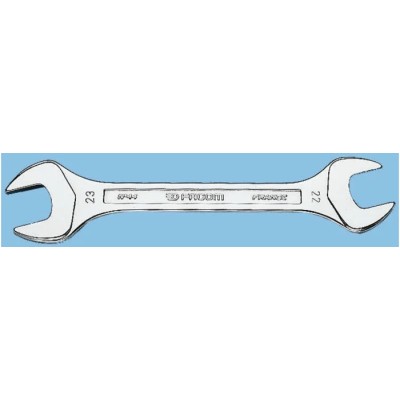 Facom Double Ended Open Spanner Metric Size 20 to 22 mm Satin Chrome Finish 240mm Overall Length 44.20X22