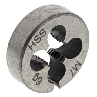 RS PRO Threading Die M7, 0.8125 in Outside Diameter, High Speed Steel, Metric Coarse Thread Standard 215-631