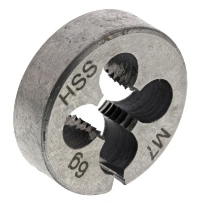 RS PRO Threading Die M7, 0.8125 in Outside Diameter, High Speed Steel, Metric Coarse Thread Standard 215-631