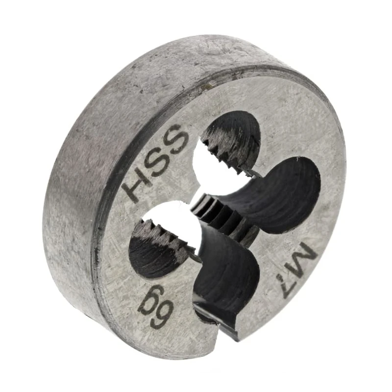 RS PRO Threading Die M7, 0.8125 in Outside Diameter, High Speed Steel, Metric Coarse Thread Standard 215-631