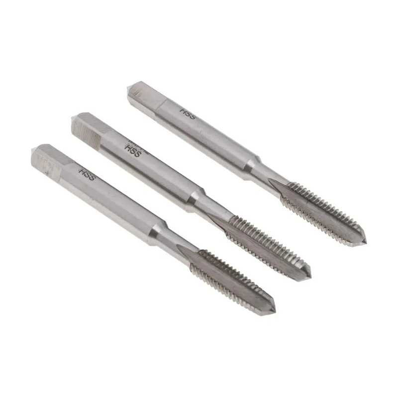 RS PRO Tap Set, M6 Thread, Metric Standard, Straight Flute Hand Tap, HSS Material, 3 Pieces, 66mm Length 215-530
