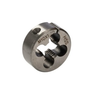 RS PRO Threading Die M10 x 1.25 mm, 1 in Outside Diameter, HSS Material 215-726
