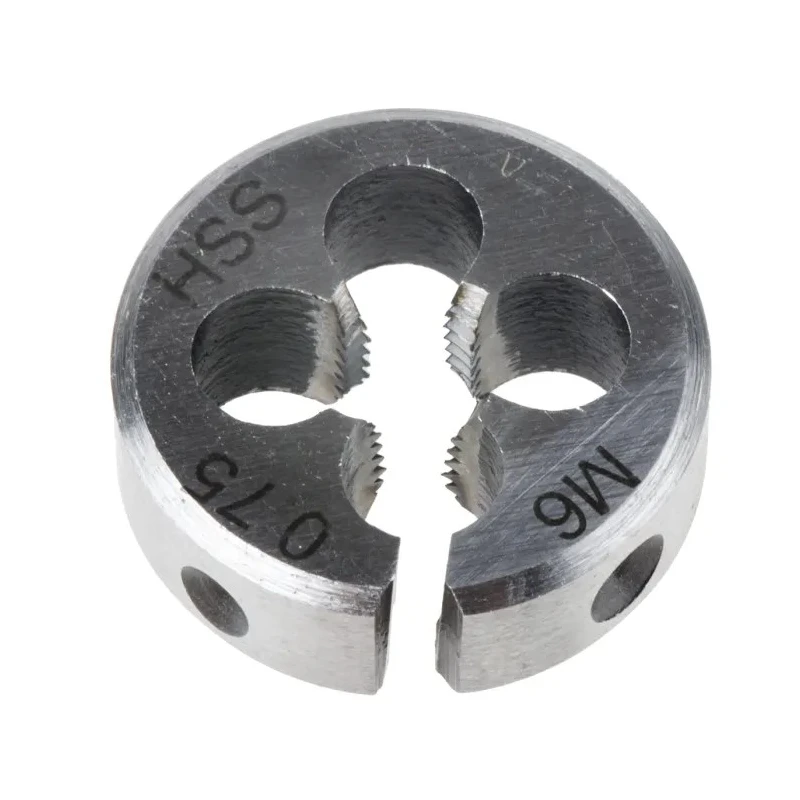 RS PRO High-Speed Steel (HSS) Precision Threading Die M6 x 0.75 mm, 0.8125 in Outside Diameter 215-805