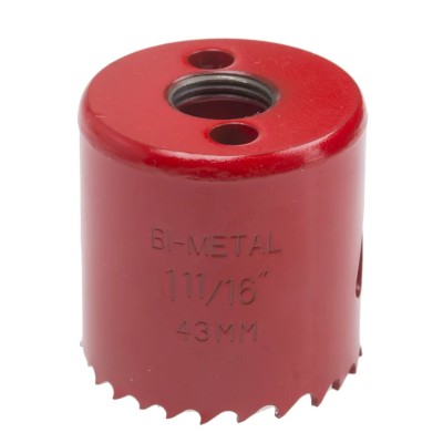 RS PRO 43 mm Diameter HSS Bi-Metal Hole Saw for Non-Ferrous Metal, Wood, Ferrous, Plastic 216-145