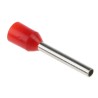 RS PRO Insulated Crimp Bootlace Ferrule with 12 mm Pin Length, 1.7 mm Pin Diameter, Red for 18 AWG Wire 250-3438