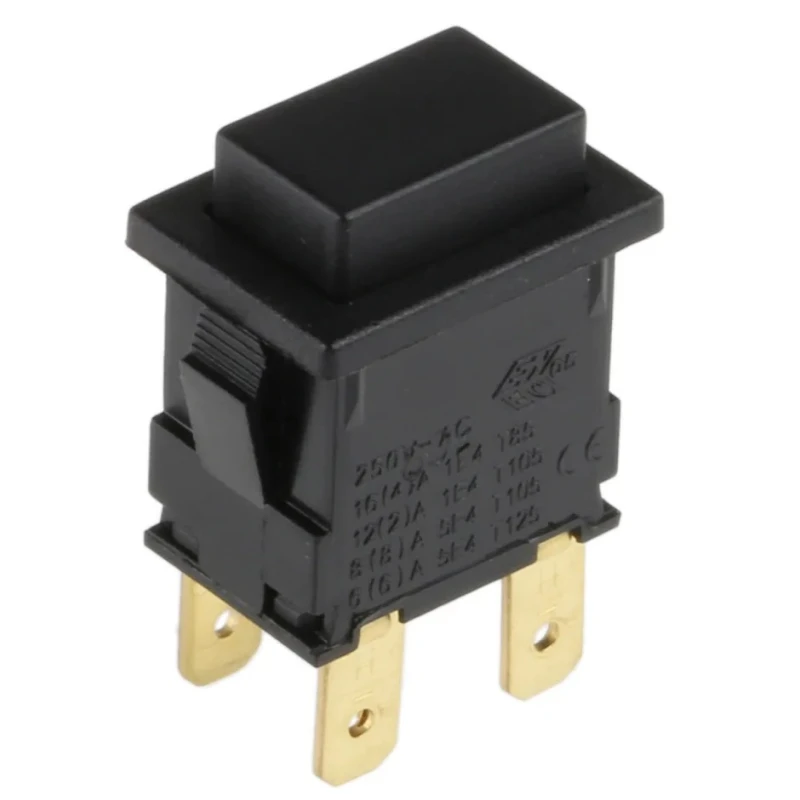 Arcolectric (Bulgin) Ltd 8300 Series Push Button Switch Momentary Panel Mount 12.9 mm Cutout DPDT 250V AC H8351ABAAA