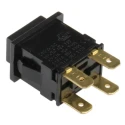 Arcolectric (Bulgin) Ltd 8300 Series Push Button Switch Momentary Panel Mount 12.9 mm Cutout DPDT 250V AC H8351ABAAA