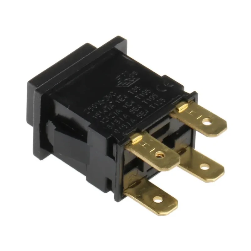 Arcolectric (Bulgin) Ltd 8300 Series Push Button Switch Momentary Panel Mount 12.9 mm Cutout DPDT 250V AC H8351ABAAA