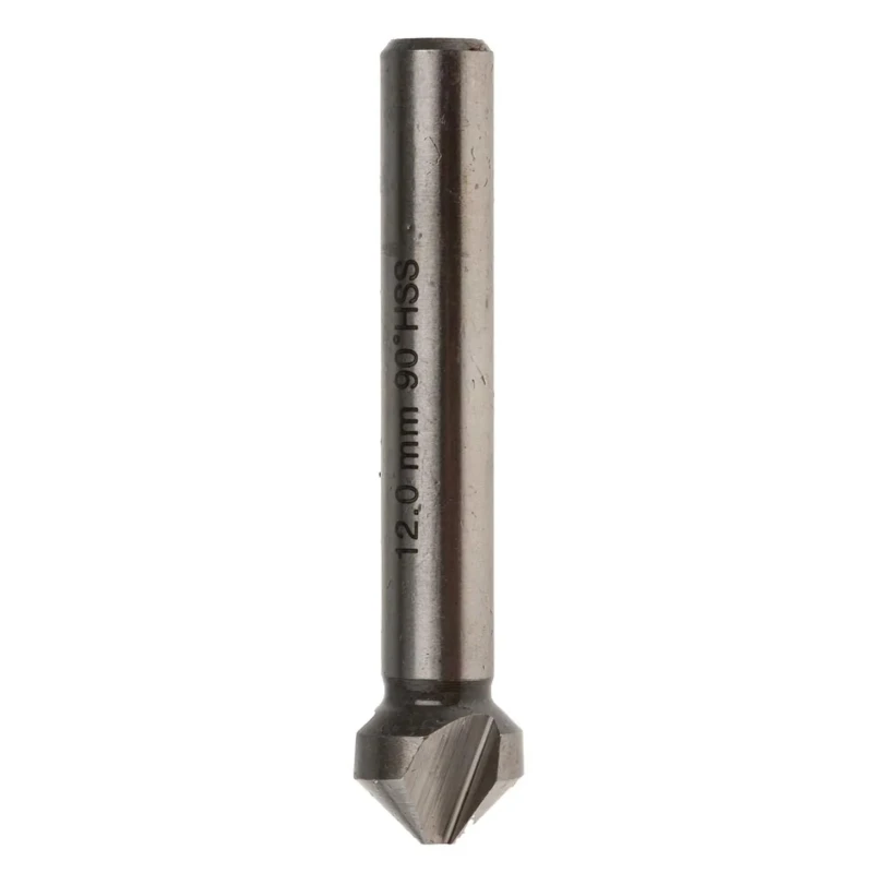 RS PRO HSS Countersink Drill Bit 12 mm Head Diameter 3 Flutes 90-degree Angle Model 218-652