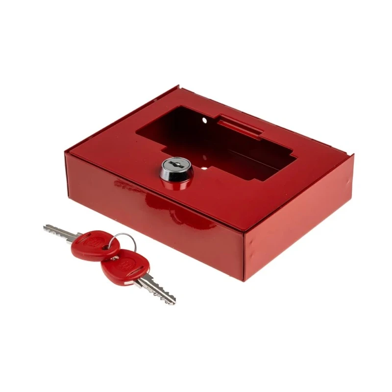 Securikey Emergency Key Lock Box Steel Wall Mount Red 153mm x 123mm x 40mm EK1A