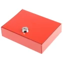 Securikey Red Steel Wall Mount Cylinder Key Lock Box 153mm x 123mm x 40mm EK1SFTH