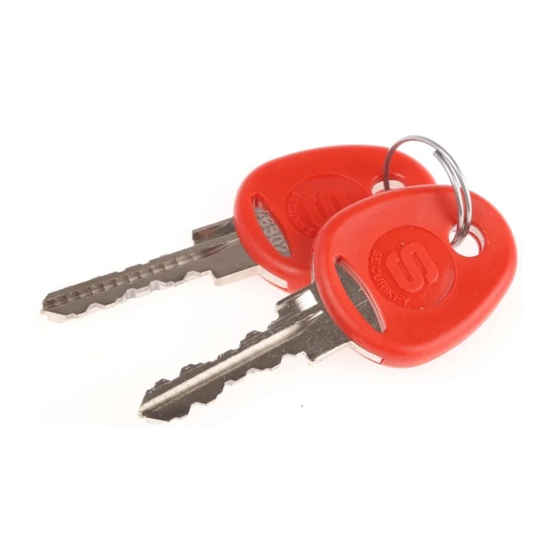 Securikey Red Steel Wall Mount Cylinder Key Lock Box 153mm x 123mm x 40mm EK1SFTH