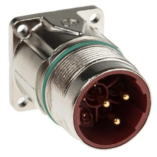 Lapp POWER LS 1 Series Circular Connector 8 Contacts Panel Mount M23 Plug Male 630V 26A IP68 76004000