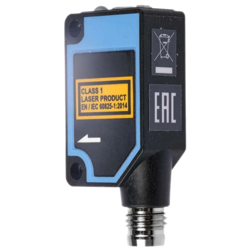 SICK Retroreflective Photoelectric Block Sensor, Laser Light Source, 0.08 to 12 m Detection Range, PNP Output WL100L-F2231