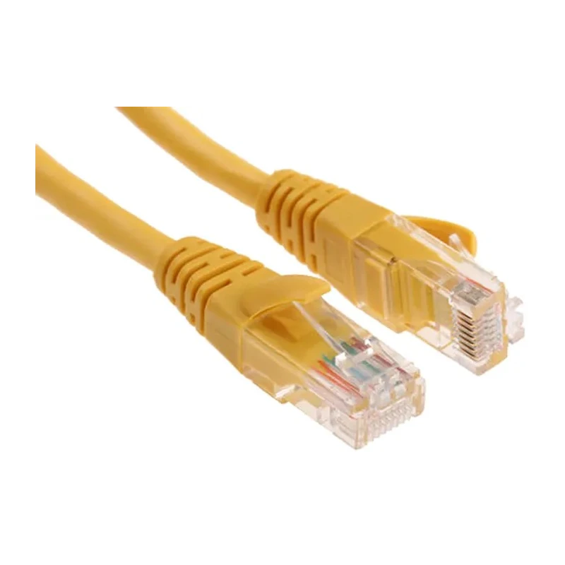 Decelect Cat5e Ethernet Cable 3 m Unscreened Yellow PVC 