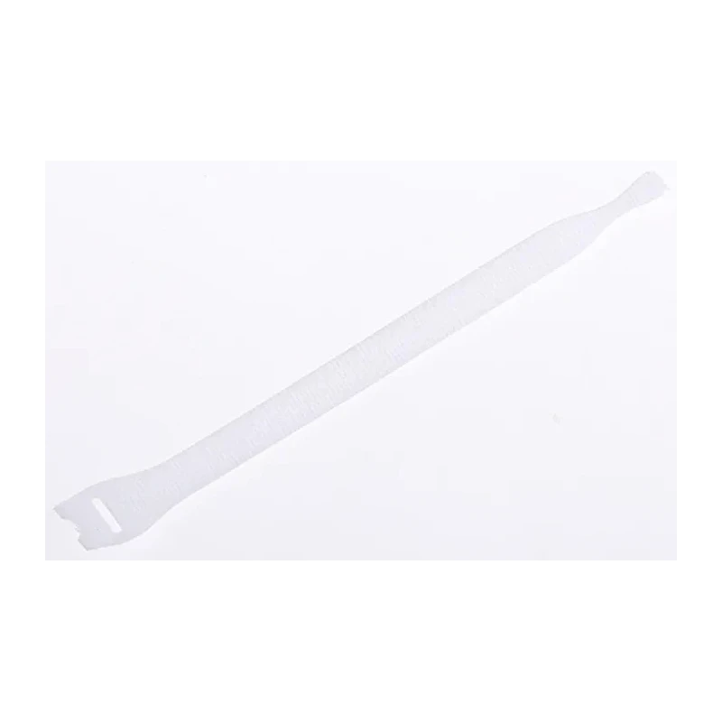 HellermannTyton Cable Tie Hook & Loop White Polyethylene Polyamide 200 mm x 12.5 mm 130-00021 TEXTIE M-PA66/PP-WH