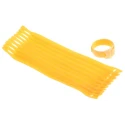 HellermannTyton Cable Tie Hook & Loop 200 mm x 12.5 mm Yellow Polyamide Polyethylene 130-00016 TEXTIE M-PA66/PP-YE