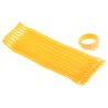 HellermannTyton Cable Tie Hook & Loop 200 mm x 12.5 mm Yellow Polyamide Polyethylene 130-00016 TEXTIE M-PA66/PP-YE