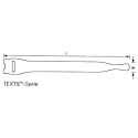 HellermannTyton Cable Tie Hook & Loop 200 mm x 12.5 mm Yellow Polyamide Polyethylene 130-00016 TEXTIE M-PA66/PP-YE