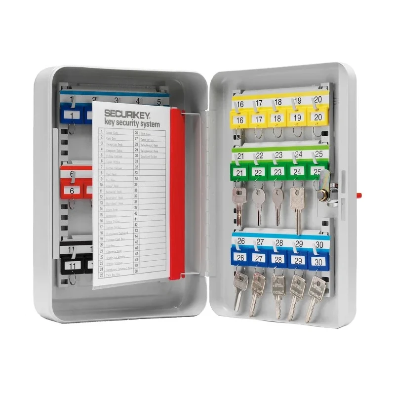 Securikey Steel Wall Mount Grey Key Cabinet with 30 Key Capacity KC030