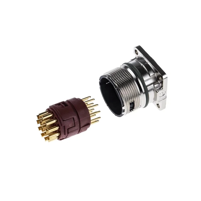 Lapp Circular Connector 17 Contacts Panel Mount M23 Plug Male IP68 Zinc Housing EPIC CIRCON Series 72004000 + 73028500