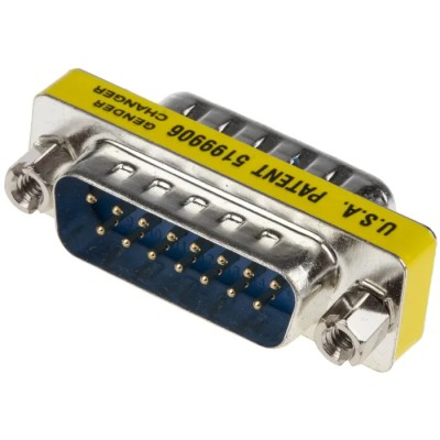 RS PRO 15-Way D-Sub Adapter Straight Male to Male 15 Positions RS PRO 218-217
