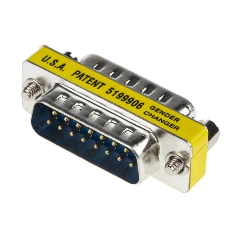 RS PRO 15-Way D-Sub Adapter Straight Male to Male 15 Positions RS PRO 218-217