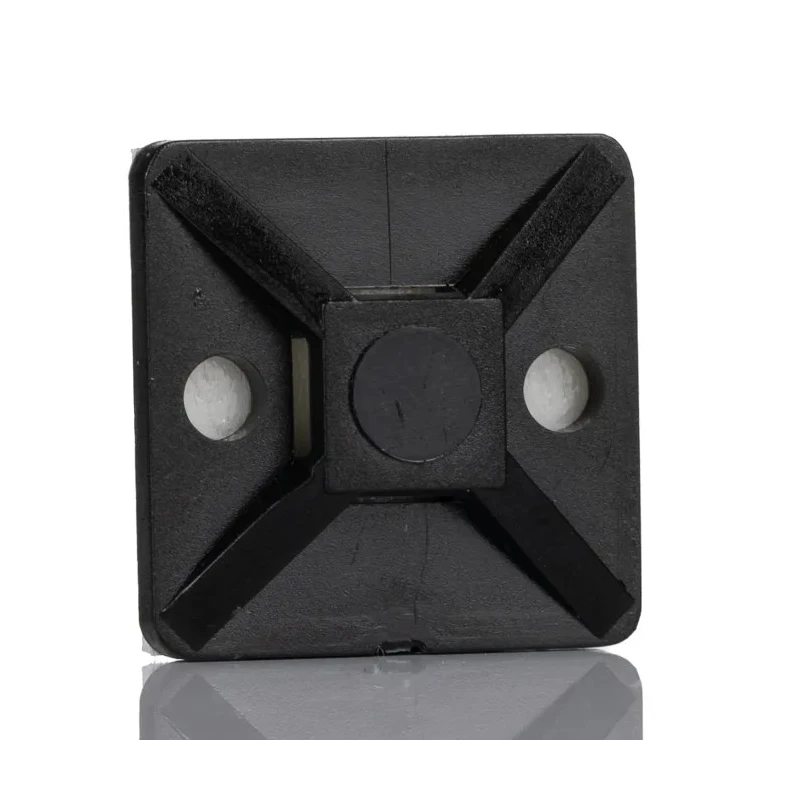 HellermannTyton Black Cable Tie Mount MB4A-PA66-BK 5.4 mm Cable Tie Width Acceptance 28mm Length 28mm 151-28412 MB4A-PA66-BK
