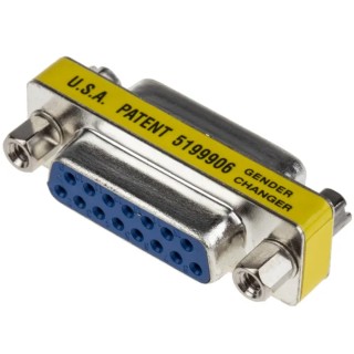 RS PRO D-Sub Adapter 15-Way Female to Female Straight Connector 39.45mm Length 218-223