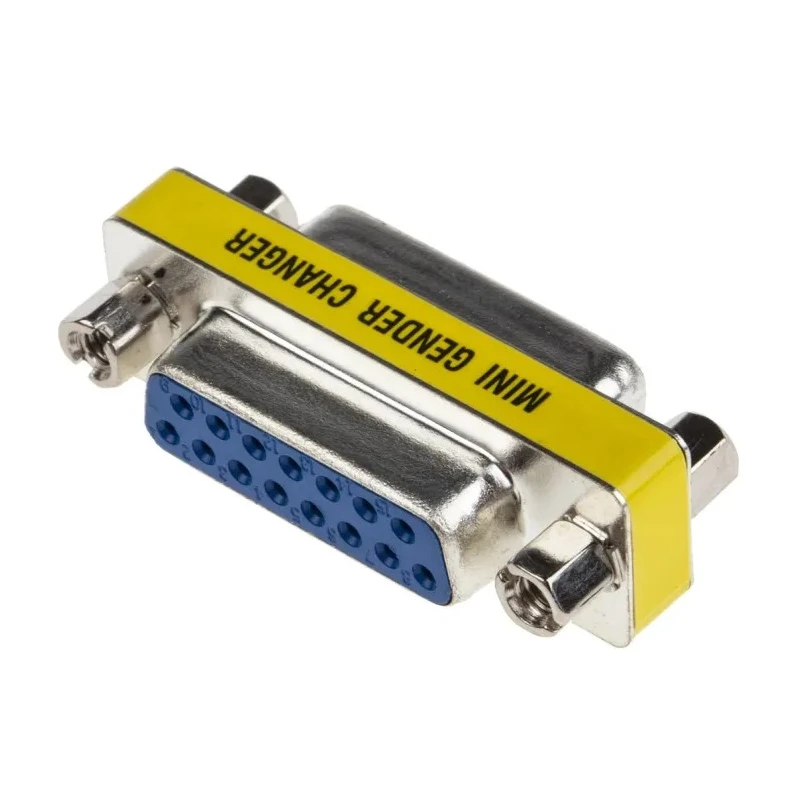 RS PRO D-Sub Adapter 15-Way Female to Female Straight Connector 39.45mm Length 218-223