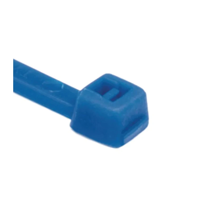 HellermannTyton Cable Tie, Non-Releasable, 100 mm x 2.5 mm, Blue Polyamide 66 116-01816 T18R-PA66-BU