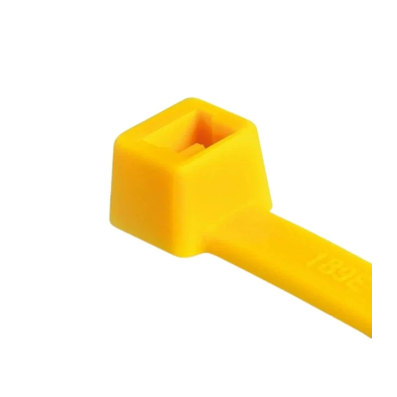 HellermannTyton Non-Releasable Cable Tie 100 mm x 2.5 mm Yellow Polyamide 66 111-01811 T18R-PA66-YE