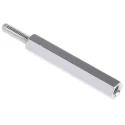 RS PRO Brass Hex Standoff, M3 Thread Size, 30 mm Body, 10 mm Stud Length, Nickel Finish 221-178