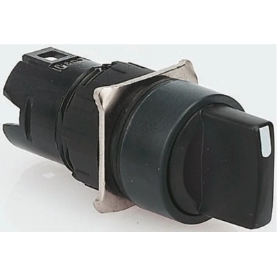 Schneider Electric Harmony XB6 Series 3 Position Selector Switch Head, 16 mm Cutout, Black Handle ZB6AD27