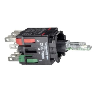 Schneider Electric Harmony XB6 Series Contact & Light Block, 12V AC/DC, 24V, Yellow Light, 1 NO ZB6ZB51B