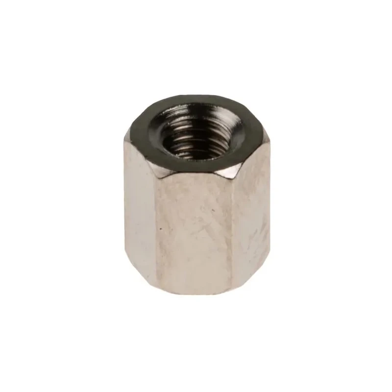 RS PRO Hex Threaded Standoff M3, 6 mm Length, Brass Body with Nickel Finish 222-373