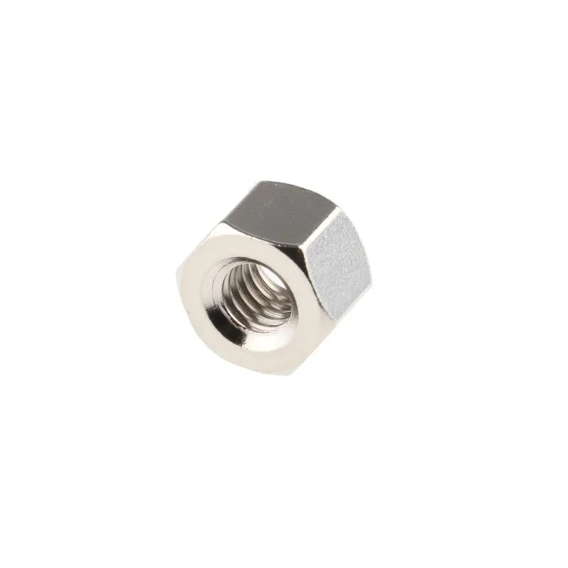 RS PRO Hexagonal Brass Standoff, M4 Thread Size, 5 mm Length, Female/Female, Nickel Finish 222-468