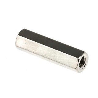 RS PRO Hexagonal Brass Standoff M3 Thread Size, Nickel Plated, 18 mm Length, Female/Female Thread 222-418