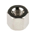 RS PRO Brass Hexagonal Standoff M4, 6 mm Length, Female/Female, Nickel Plated 222-474