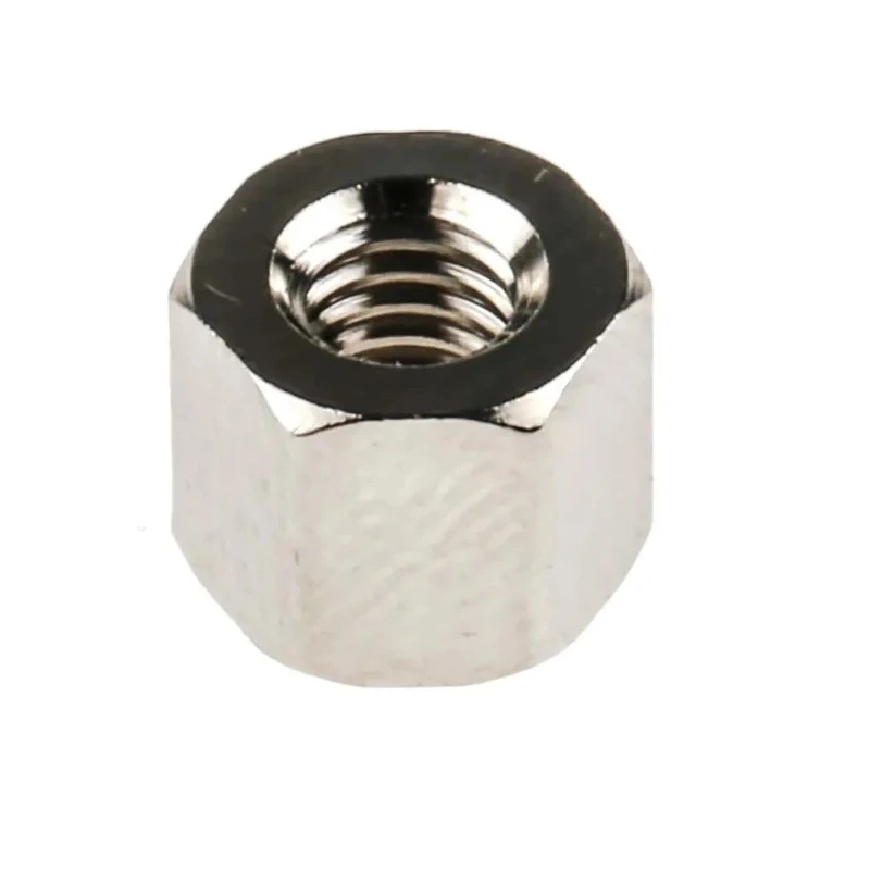 RS PRO Brass Hexagonal Standoff M4, 6 mm Length, Female/Female, Nickel Plated 222-474