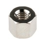 RS PRO Brass Hexagonal Standoff M4, 6 mm Length, Female/Female, Nickel Plated 222-474