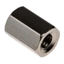 RS PRO Hex Threaded Brass Standoff M4, 10 mm Length, Nickel Finish, Female/Female 222-480