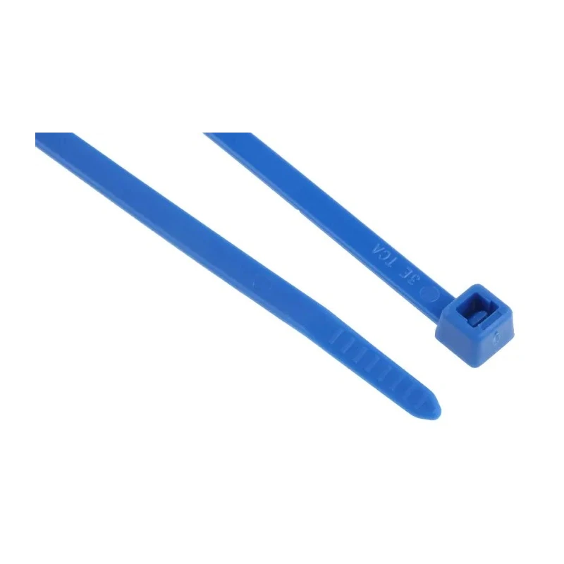 HellermannTyton Non-Releasable Cable Tie Blue Polyamide 66 200 mm x 4.6 mm, 225 N Tensile Strength 111-04800 T50R-PA66-BU