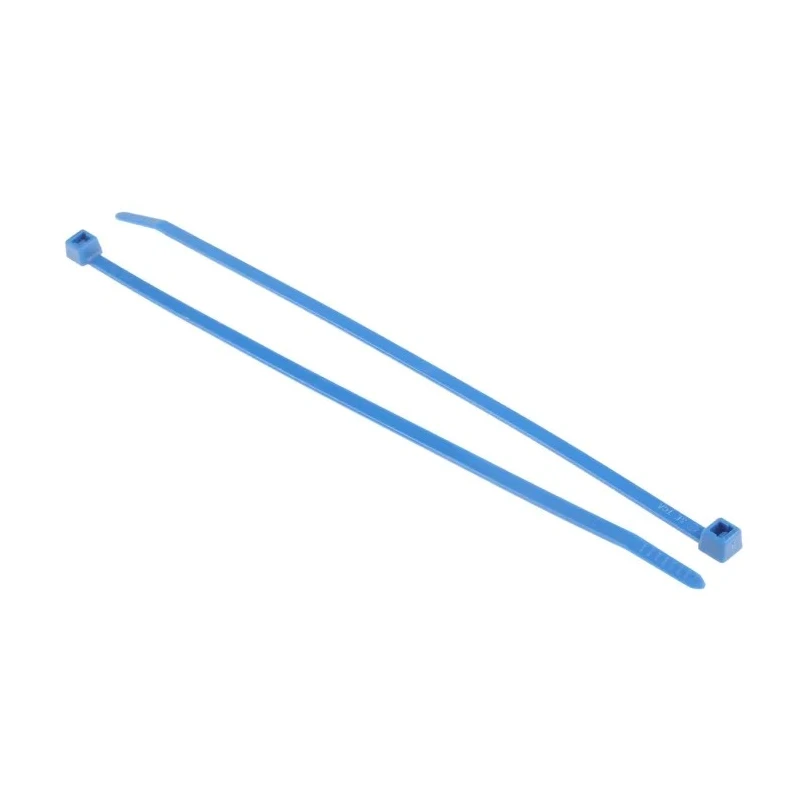 HellermannTyton Non-Releasable Cable Tie Blue Polyamide 66 200 mm x 4.6 mm, 225 N Tensile Strength 111-04800 T50R-PA66-BU