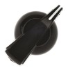 RS PRO 32 mm Diameter Black Plastic Grub Screw Potentiometer Knob for 6.4 mm Circular Shaft 223-742