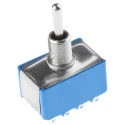 APEM Toggle Switch Panel Mount On-Off-On 4PDT 4A 30 V dc 250 V ac Brass Actuator 5669A