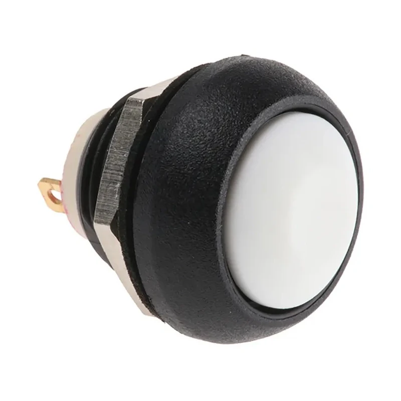 APEM IS Series Momentary Push Button Switch, Panel Mount, SPST, White Dome Actuator, IP67, 50 V DC 125 V AC ISR3SAD7/100