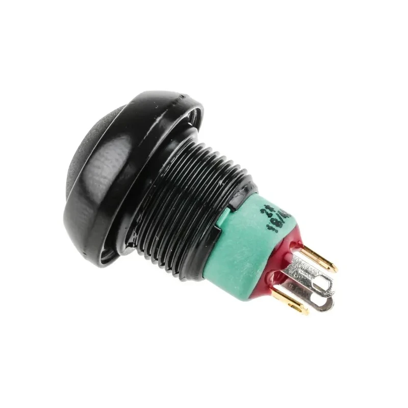APEM IP Series Illuminated Push Button Switch Momentary Panel Mount 13.6 mm Cutout SPST Green LED IP67 28V dc IPR3SAD2L0G